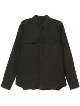 Rick Owens рабочая рубашка, зеленый