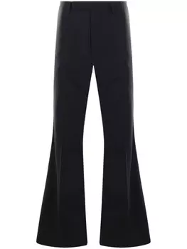 Rick Owens расклешенные брюки Astaires из эластичной шерсти, черный