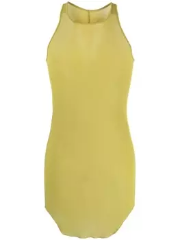 Rick Owens round-neck racerback tank top, зеленый