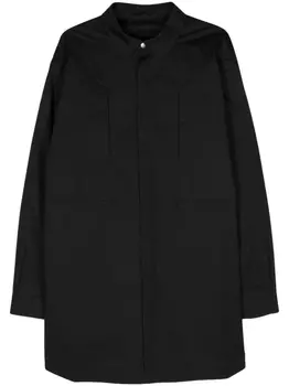 Rick Owens рубашка Fogpocket с классическим воротником, черный