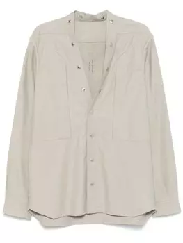 Rick Owens рубашка Larry Fogpocket, серый