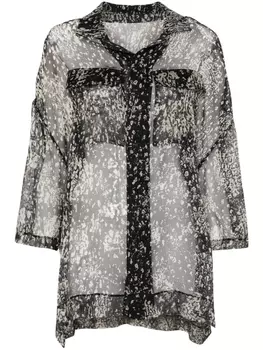 Rick Owens рубашка Magnum Tommy, черный