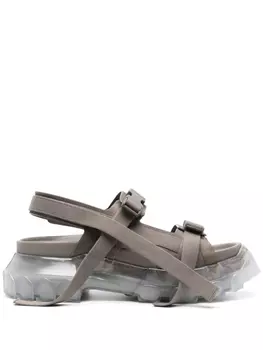 Rick Owens сандалии Tractor на массивной подошве, нейтральный цвет