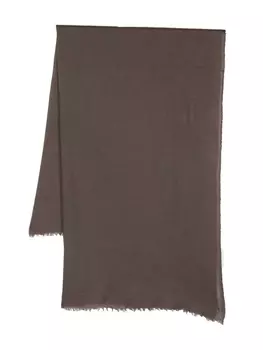 Rick Owens шарф Emily с бахромой, коричневый