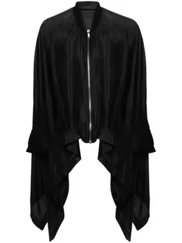Rick Owens шелковая накидка Flight, черный