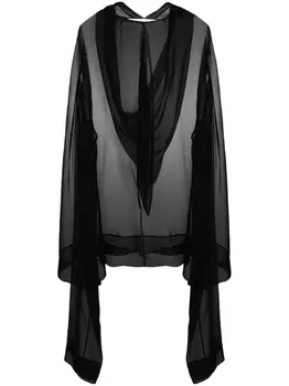 Rick Owens шелковая туника Flyproof, черный