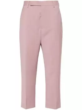 Rick Owens шерстяные брюки со складками, розовый