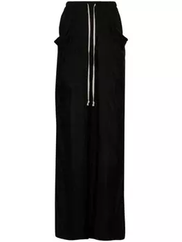 Rick Owens широкие брюки Lido с кулиской, черный