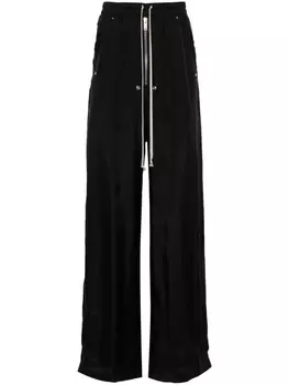 Rick Owens широкие брюки с кулиской, черный
