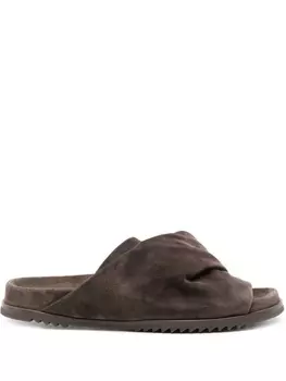 Rick Owens шлепанцы Mobius Granola, коричневый