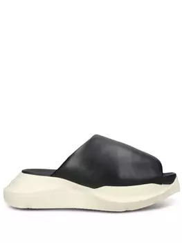 Rick Owens шлепанцы на платформе, черный