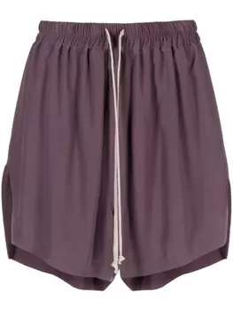 Rick Owens шорты Boxers с кулиской, фиолетовый