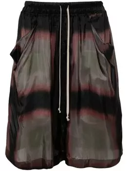 Rick Owens шорты с абстрактным принтом, черный