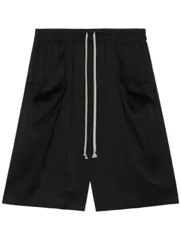 Rick Owens шорты с широкими штанинами, черный