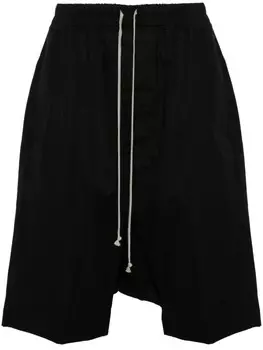 Rick Owens шорты с заниженным шаговым швом, черный