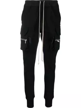 Rick Owens спортивные брюки карго с кулиской, черный