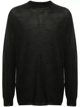 Rick Owens свитер Oversized Level, зеленый