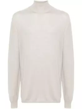 Rick Owens свитер Oversized Turtle, серый