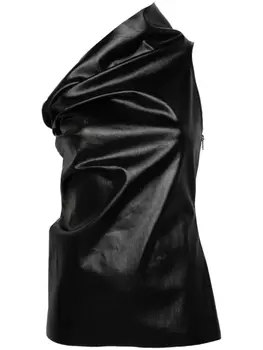 Rick Owens топ Athena на одно плечо, черный