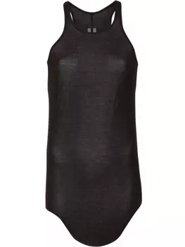 Rick Owens топ Basic Rib, серый