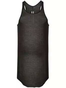 Rick Owens топ Basic в рубчик, серый