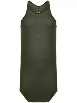 Rick Owens топ Basic в рубчик, зеленый
