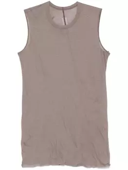 Rick Owens топ из органического хлопка, коричневый
