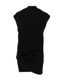 Rick Owens топ Jumbo Babel в рубчик, черный