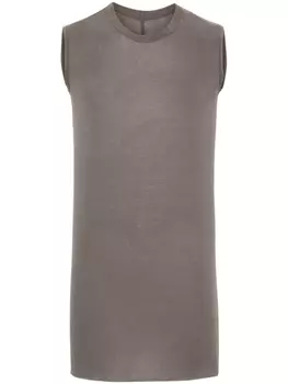 Rick Owens топ с круглым вырезом, серый