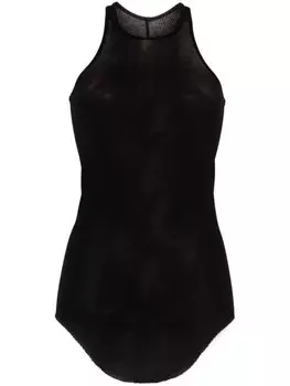 Rick Owens топ с тонкими ребрами, черный