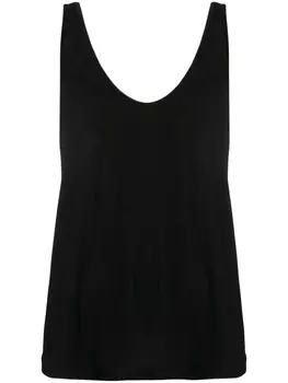 Rick Owens топ с U-образным вырезом, черный