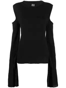 Rick Owens топ с вырезами, черный