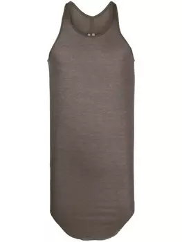 Rick Owens топ с закругленным подолом, коричневый