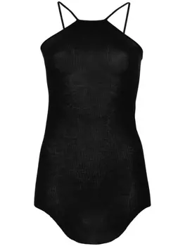 Rick Owens топ Scorpio в рубчик, черный