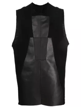 Rick Owens топ со вставками, черный