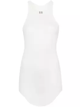 Rick Owens топ в рубчик, белый