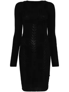 Rick Owens трикотажное платье мини, черный