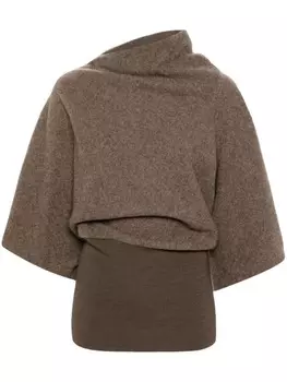 Rick Owens трикотажный топ Cylinder, коричневый