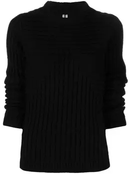 Rick Owens трикотажный топ с длинными рукавами, черный