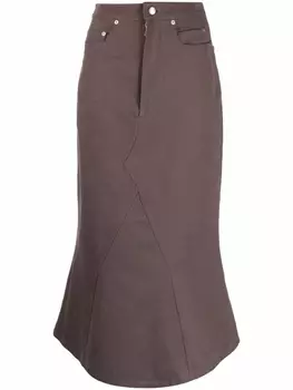 Rick Owens юбка годе, нейтральный цвет