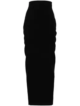 Rick Owens юбка макси Dirt Pillar, черный