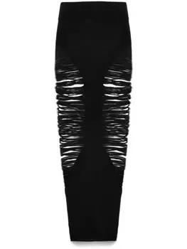 Rick Owens юбка макси Pillar, черный
