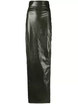 Rick Owens юбка макси, зеленый