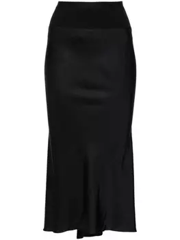 Rick Owens юбка миди А-силуэта, черный