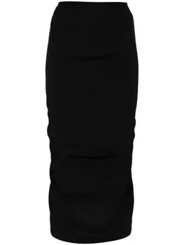 Rick Owens юбка миди Shrimp, черный