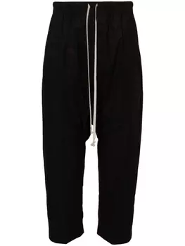 Rick Owens укороченные брюки с кулиской, черный