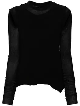 Rick Owens укороченный топ Banana, черный