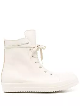 Rick Owens высокие кеды, белый