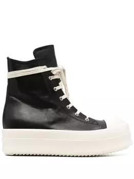 Rick Owens высокие кеды, черный