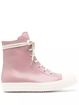 Rick Owens высокие кеды, розовый